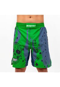KNOCKOUT - MMA Knockout Skull Szorty. Kolor: zielony