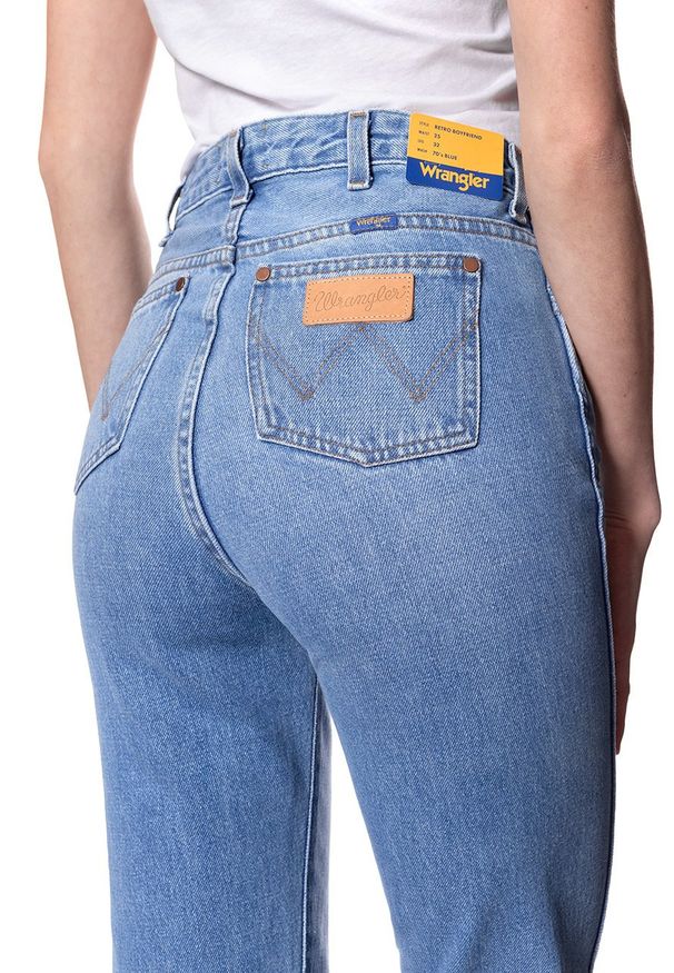 Wrangler - WRANGLER RETRO BOYFRIEND B&Y HOT SHOT W243GX14X 112127922. Styl: retro