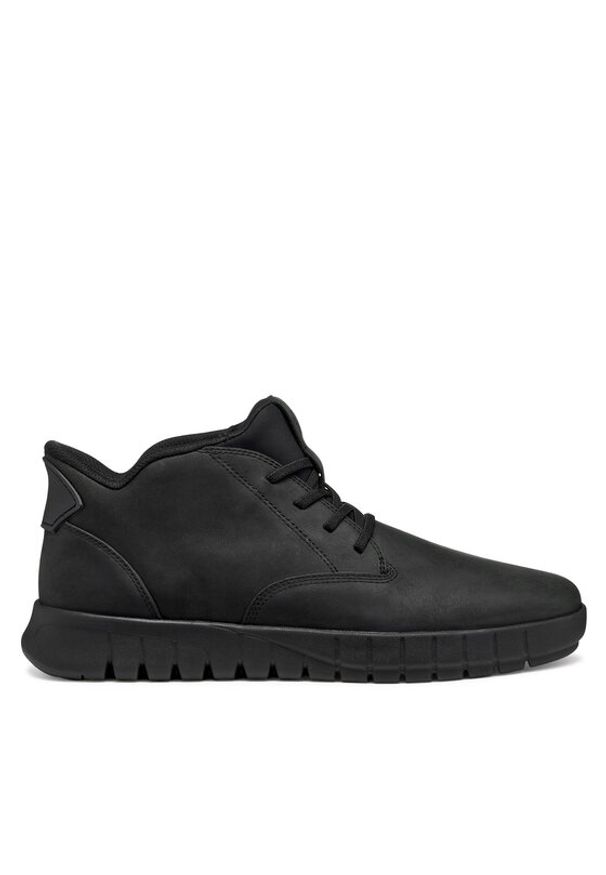 Geox Sneakersy U Flextride Plus U56MAB 000FF C9999 Czarny. Kolor: czarny. Materiał: skóra
