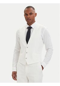 Hugo - HUGO Garnitur Henry 50559672 Kremowy Slim Fit. Kolor: kremowy. Materiał: bawełna #2