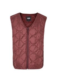 Kurtka bez rękawów z zamkiem błyskawicznym Urban Classics. Kolor: czerwony, brązowy, wielokolorowy. Materiał: puch. Długość rękawa: bez rękawów #1