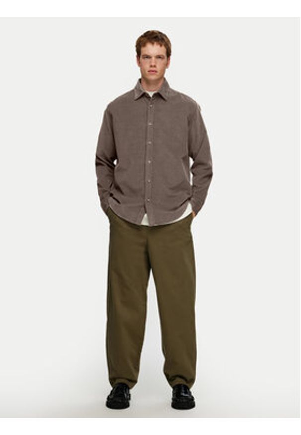 Selected Homme Koszula Gowen 16090182 Szary Regular Fit. Kolor: szary. Materiał: bawełna