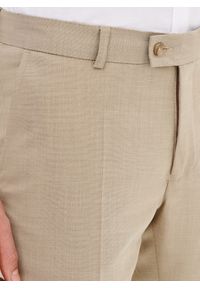Pako Lorente - PAKO LORENTE – Beżowe spodnie ganiturowe. Kolor: beżowy. Materiał: poliester, elastan, wiskoza. Wzór: gładki. Styl: elegancki, młodzieżowy #3