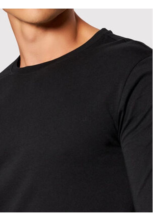 United Colors of Benetton - United Colors Of Benetton Longsleeve 3U53J1F05 Czarny Regular Fit. Kolor: czarny. Materiał: bawełna. Długość rękawa: długi rękaw
