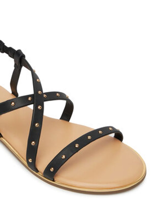 ONLY Shoes Sandały Onlmari-4 Pu Studs 15342339 Czarny. Kolor: czarny. Materiał: skóra