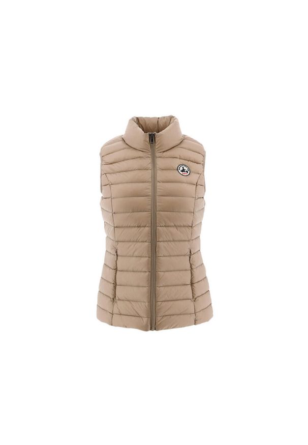Jott - Damska kurtka bez rękawów JOTT Seda NOOS. Kolor: beżowy. Materiał: puch. Długość rękawa: bez rękawów