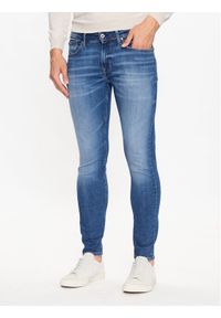 Pepe Jeans Jeansy Finsbury PM206321 Granatowy Skinny Fit. Kolor: niebieski