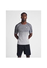 Jersey Hummel training seamless S/S. Kolor: szary, czarny, wielokolorowy. Materiał: jersey. Sport: fitness #1