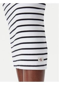 Calvin Klein Jeans Sukienka letnia J20J225263 Biały Slim Fit. Kolor: biały. Materiał: bawełna. Sezon: lato #5
