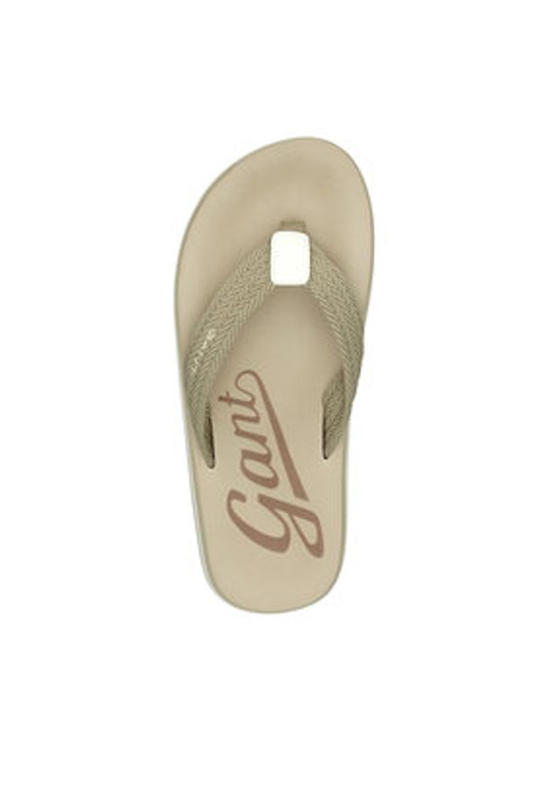 GANT - Gant Japonki 30599909 Beżowy. Kolor: beżowy. Materiał: materiał