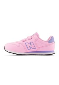 Buty New Balance Jr GV500CA1 różowe. Okazja: na co dzień. Zapięcie: rzepy. Kolor: różowy. Materiał: guma, materiał. Szerokość cholewki: normalna #3