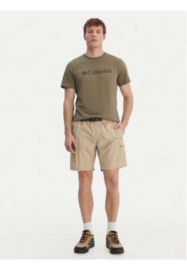 columbia - Columbia T-Shirt Basic Logo™ 2155001 Zielony Regular Fit. Kolor: zielony. Materiał: bawełna
