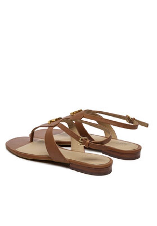 Lauren Ralph Lauren - LAUREN RALPH LAUREN Sandały Everley 802959145002 Brązowy. Kolor: brązowy. Materiał: skóra