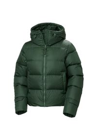 Damska kurtka z kapturem Helly Hansen Essence Down. Typ kołnierza: kaptur. Kolor: czarny, wielokolorowy, zielony. Materiał: puch #1