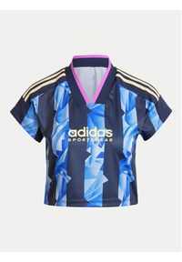 Adidas - adidas T-Shirt Tiro Cut 3-Stripes IX3728 Niebieski Slim Fit. Kolor: niebieski. Materiał: syntetyk
