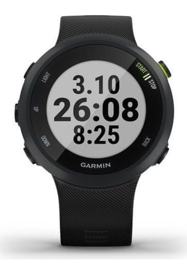 GARMIN - Garmin smartwatch Forerunner 45 Optic, Black. Rodzaj zegarka: smartwatch. Kolor: czarny