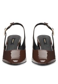 Gino Rossi - GINO ROSSI Czółenka JORDANA-115997 Brązowy. Kolor: brązowy. Materiał: lakier, skóra #4