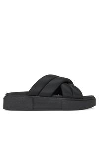 Tommy Jeans Klapki Tjw Flatform Sandal EN0EN02775 Czarny. Kolor: czarny. Materiał: materiał