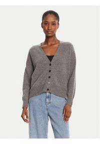 Marella Kardigan Chicco 2523346044 Szary Loose Fit. Kolor: szary. Materiał: kaszmir