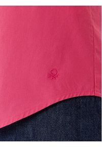 United Colors of Benetton - United Colors Of Benetton Koszula 5HAXDQ0AX Różowy Regular Fit. Kolor: różowy. Materiał: bawełna #3