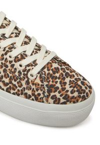 Superga Sneakersy Platform Leopard Print Brązowy. Kolor: brązowy. Materiał: materiał. Wzór: nadruk. Obcas: na platformie #3