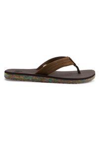 Quiksilver - Sandały dla Mężczyzn CARVER SUEDE RECYCLED. Kolor: brązowy. Materiał: guma, skóra. Sezon: lato