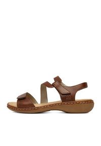 Rieker Sandały CEO-659C7-24 Brązowy. Kolor: brązowy. Materiał: skóra #5