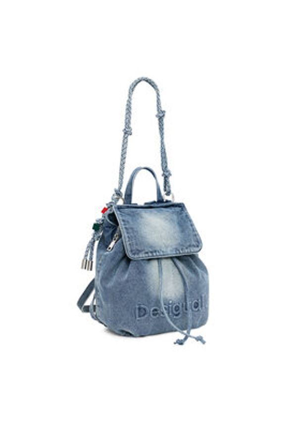 Desigual Plecak 26SAKD07 Niebieski. Kolor: niebieski. Materiał: materiał