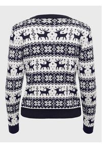 only - ONLY Sweter Xmas 15272148 Granatowy Regular Fit. Kolor: niebieski. Materiał: syntetyk #4