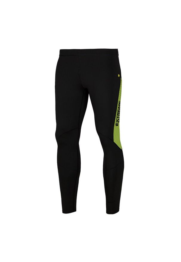 Legginsy do biegania męskie EXTREME HOBBY CALEIDOSCOPE. Kolor: zielony. Materiał: elastan, poliester. Sport: kolarstwo, bieganie