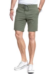 Lee - SPODENKI LEE DRAWSTRING SHORT LICHEN GREEN L73ULB82. Materiał: materiał #3