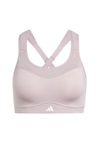 Adidas - Biustonosz TLRD Impact Training High-Support. Kolor: wielokolorowy, różowy, fioletowy. Materiał: materiał