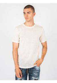 Xagon Man T-Shirt | P23 082 JX 2364 | Mężczyzna | Kremowy. Okazja: na co dzień. Kolor: kremowy. Materiał: akryl, bawełna. Styl: casual