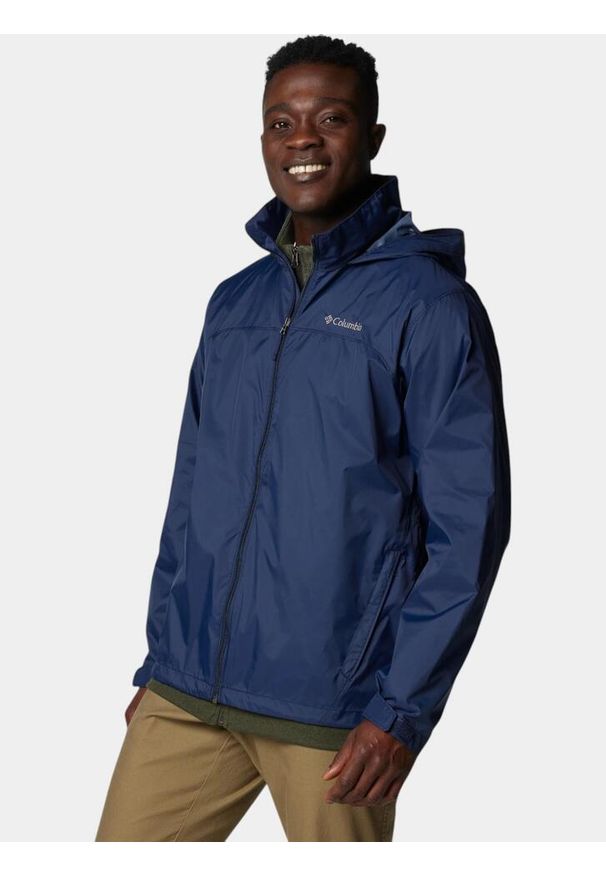 columbia - Wiatrówka męska Columbia Glennaker Lake II. Kolor: niebieski. Materiał: softshell. Sport: turystyka piesza