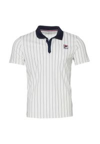 Koszulka treningowa męska Fila FRM2020312012. Typ kołnierza: polo. Kolor: biały. Sport: tenis