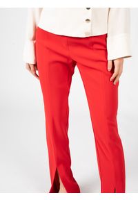 Pinko Spodnie "Sermiento" | 100549 7624 | Kobieta | Czerwony. Stan: podwyższony. Kolor: czerwony. Materiał: poliester, elastan. Wzór: gładki. Styl: elegancki, retro #4