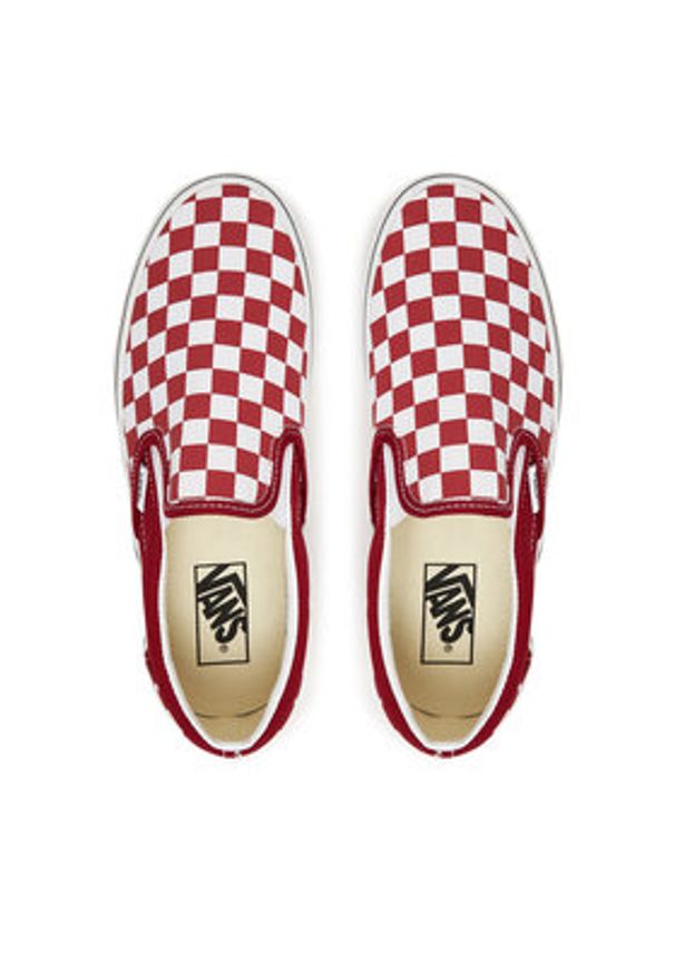 Vans Tenisówki Classic Slip On VN000DAH14A1 Czerwony. Zapięcie: bez zapięcia. Kolor: czerwony. Materiał: materiał