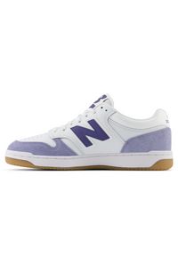 Buty unisex New Balance BB480LXB – białe. Okazja: na co dzień. Kolor: biały. Materiał: dresówka, materiał, syntetyk. Szerokość cholewki: normalna. Sport: turystyka piesza #3