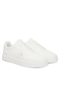 Calvin Klein Sneakersy Classic Cups Laceup Knit HM0HM02130 Biały. Kolor: biały. Materiał: materiał #2