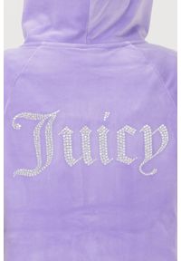 Juicy Couture - JUICY COUTURE Fioletowa bluza Madison Hoodie. Kolor: fioletowy #2