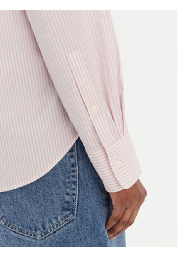 TOMMY HILFIGER - Tommy Hilfiger Koszula Ess WW0WW47169 Różowy Regular Fit. Kolor: różowy. Materiał: bawełna