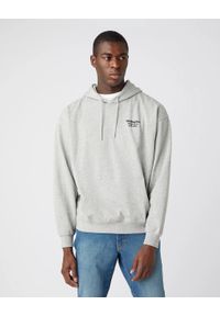 Wrangler - MĘSKA BLUZA WRANGLER WWYG HOODIE MID GREY MEL W6F9H1X37