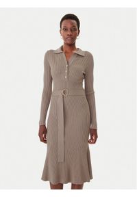Marciano Guess Sukienka dzianinowa 5BGK07 5891Z Beżowy Slim Fit. Kolor: beżowy. Materiał: syntetyk #1