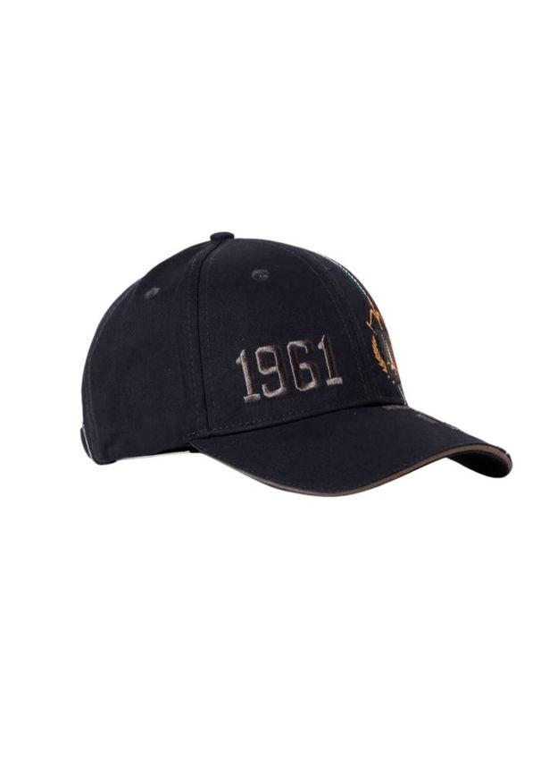 Aeronautica Militare - AERONAUTICA MILITARE Сzarna czapka męska Embroidered. Kolor: czarny