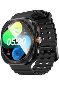 Smartwatch Hoco 1,43" AMOLED GPS z funkcją rozmowy Y37 czarny. Rodzaj zegarka: smartwatch. Kolor: czarny #1