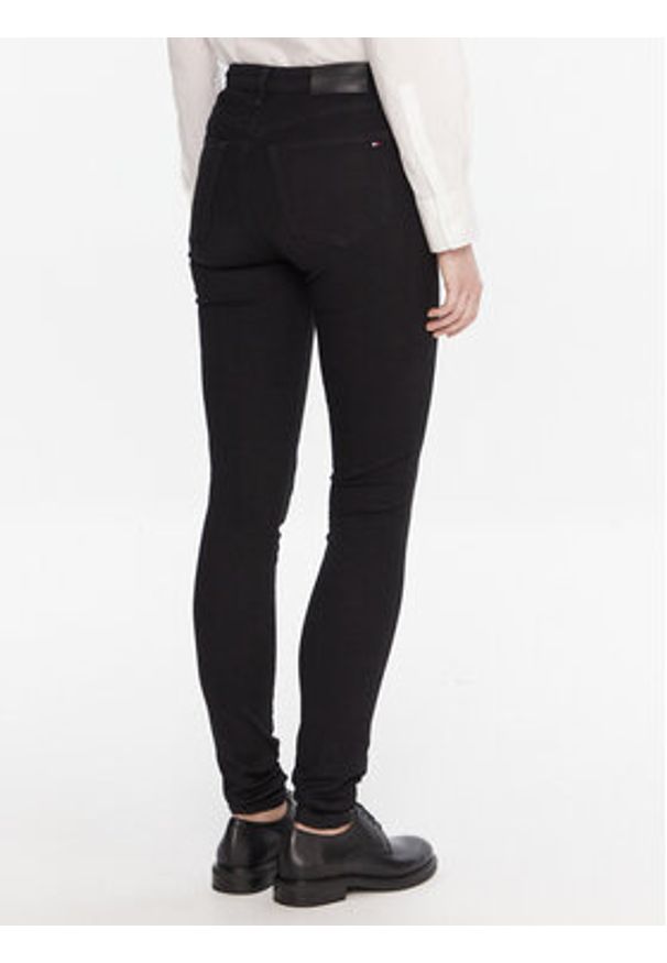 TOMMY HILFIGER - Tommy Hilfiger Jeansy WW0WW46720 Czarny Slim Fit. Kolor: czarny