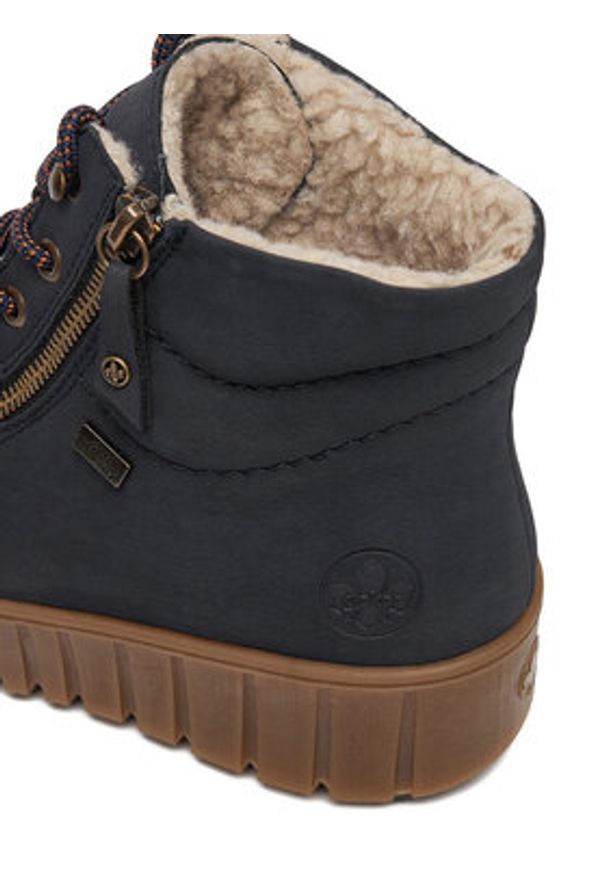 Rieker Trzewiki CEO-Y6104-14 Niebieski. Kolor: niebieski. Materiał: syntetyk, materiał