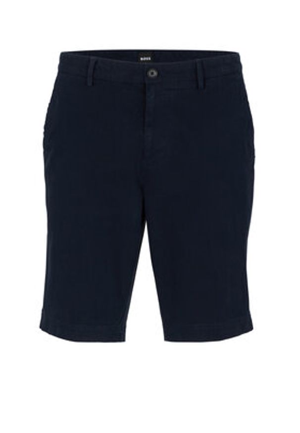 BOSS - Boss Szorty materiałowe 50487993 Niebieski Slim Fit. Kolor: niebieski. Materiał: bawełna