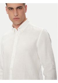 BOSS Koszula H-Roan-Bd-E-C1 50520283 Biały Slim Fit. Kolor: biały. Materiał: len #3