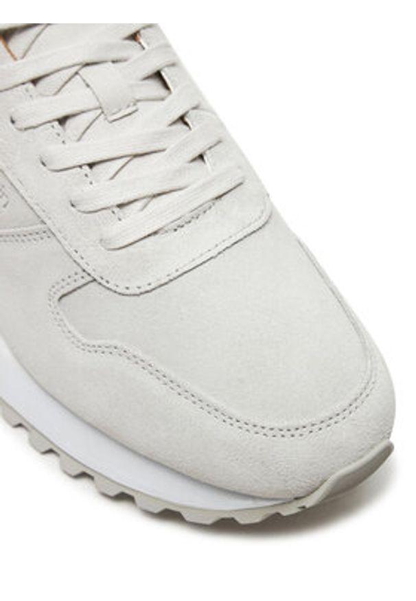 Calvin Klein Sneakersy Low Top Lace Up Suede HM0HM01645 Szary. Kolor: szary. Materiał: zamsz, skóra